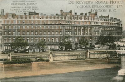 De Keysers Royal Hotel, Victoria Embankment, EC da English Photographer