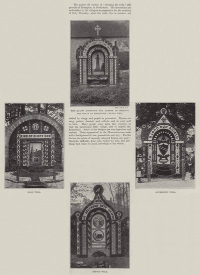Decorazione dei pozzi a Tissington da English Photographer