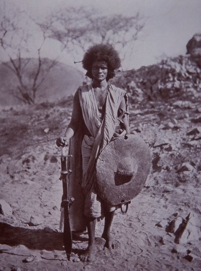 Guerriero Derviscio Hademdowah, Sudan da English Photographer