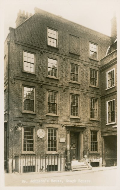 Casa del Dr Johnson, Gough Square, Londra da English Photographer