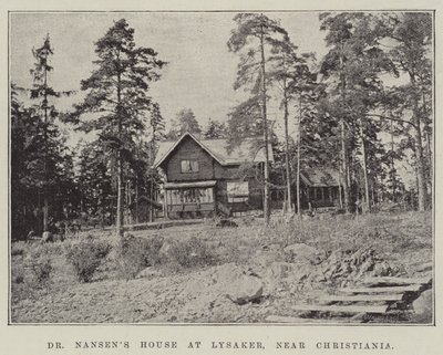 La casa del dottor Nansen a Lysaker, vicino a Christiania da English Photographer