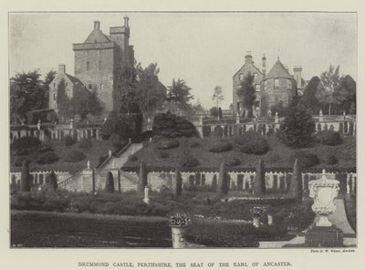 Castello di Drummond, Perthshire, la Residenza del Conte di Ancaster da English Photographer