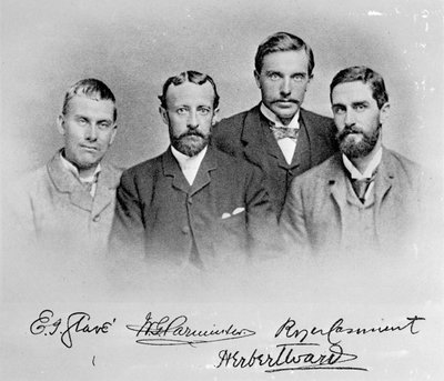 E.J. Glave, W.G. Parminter, Herbert Ward e Roger Casement da English Photographer