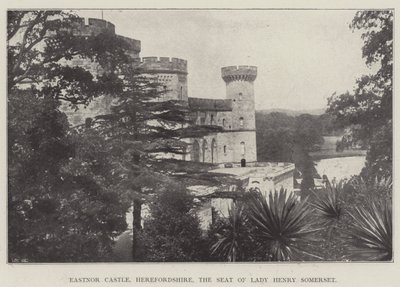 Castello di Eastnor, Herefordshire, la residenza di Lady Henry Somerset da English Photographer