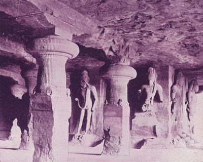 Grotte di Elephanta, Bombay da English Photographer