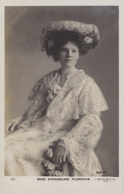Evangeline Florence, soprano britannica nata in America da English Photographer