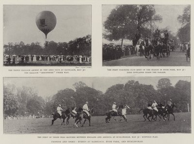 Moda e sport, eventi a Ranelagh, Hyde Park e Hurlingham da English Photographer
