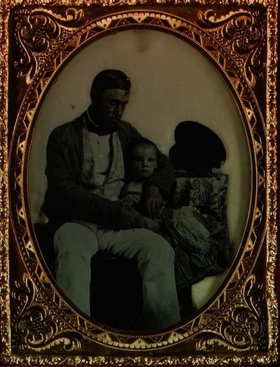 Padre e Figlio, c.1850 da English Photographer