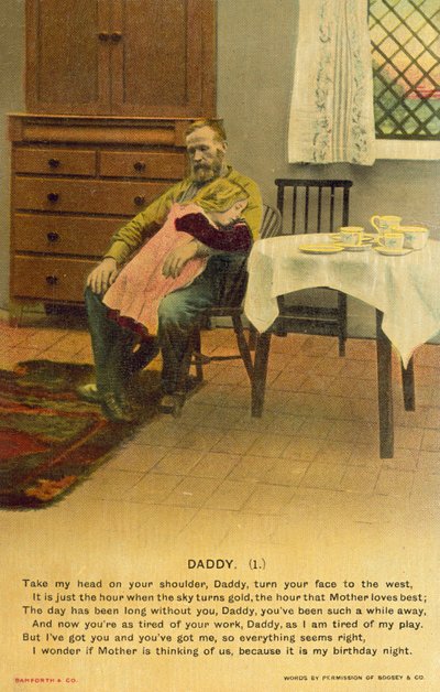 Padre e figlia che si confortano a vicenda da English Photographer