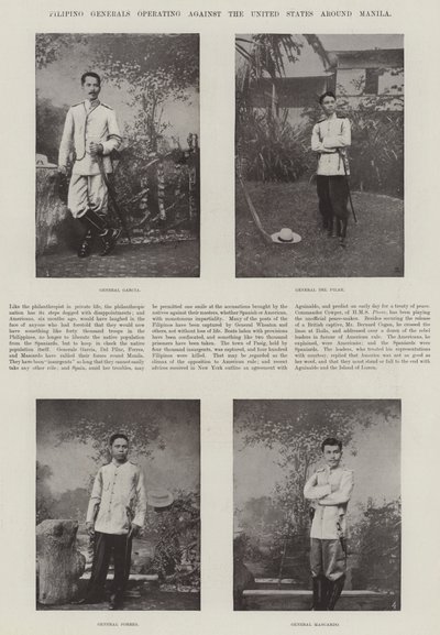 Generali filippini che operano contro gli Stati Uniti intorno a Manila da English Photographer