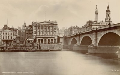 Fishmongers Hall e London Bridge da English Photographer