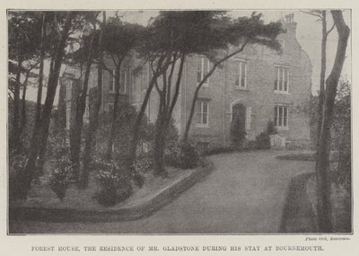 Forest House, la Residenza di Mr Gladstone durante il suo Soggiorno a Bournemouth da English Photographer