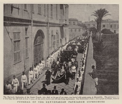 Funerale del Patriarca Centenario Sofronio da English Photographer