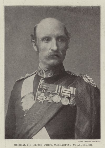 Generale Sir George White, comandante a Ladysmith da English Photographer