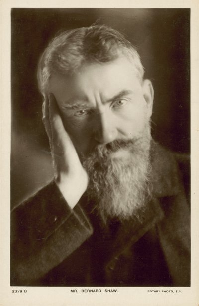 George Bernard Shaw, drammaturgo irlandese da English Photographer