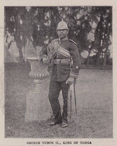 George Tubon II, re di Tonga da English Photographer