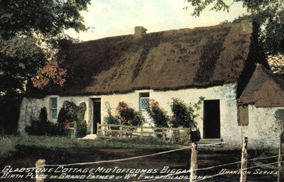 Cottage di Gladstone, Mid Tofrcombs Biggar, Luogo di nascita del nonno di William Ewart Gladstone da English Photographer