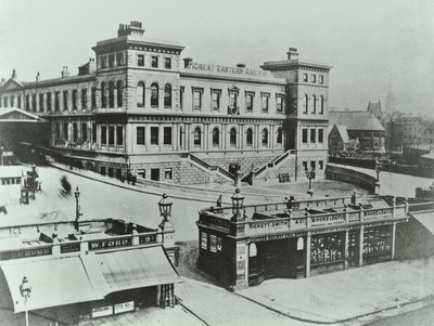 Great Eastern Terminus a Bishopsgate: esterno, 1862 da English Photographer