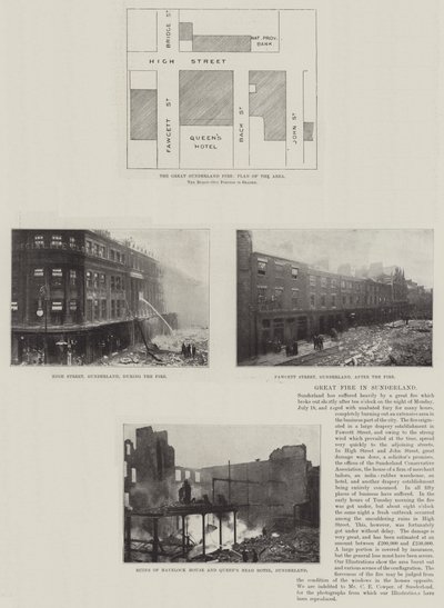 Grande Incendio a Sunderland da English Photographer
