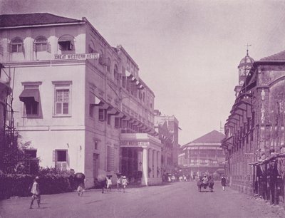 Great Western Hotel e Apollo Street, Bombay da English Photographer