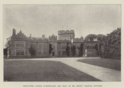 Castello di Greystoke, Cumberland, la Residenza di Mr Henry Charles Howard da English Photographer