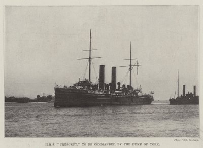 HMS Crescent, comandata dal Duca di York da English Photographer