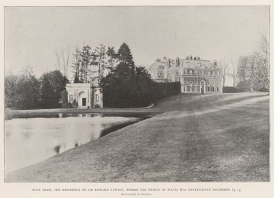 Hall Barn, la residenza di Sir Edward Lawson, dove il Principe di Galles è stato ospitato il 13-14 dicembre da English Photographer