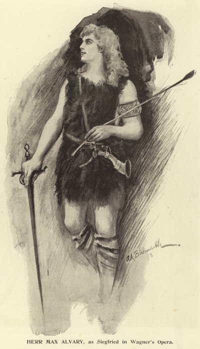 Herr Max Alvary, come Siegfried nell