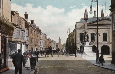 High Street e Memoriale della Regina Vittoria, Newport da English Photographer