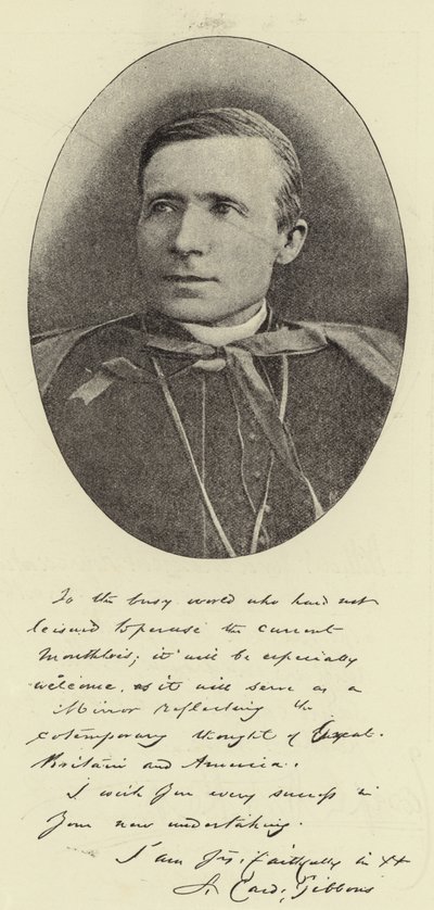 Sua Eminenza Cardinale Gibbons, Arcivescovo di Baltimora da English Photographer