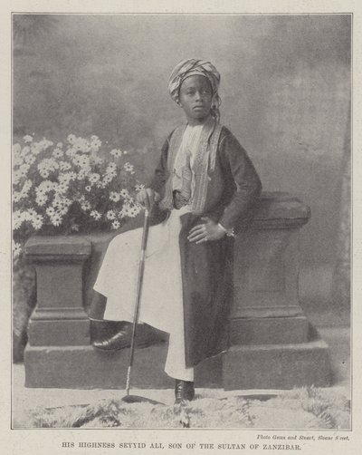Sua Altezza Seyyid Ali, figlio del sultano di Zanzibar da English Photographer