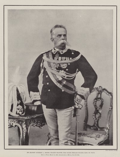 Sua Maestà Umberto I, Renier Charles Emanuel Jean Marie Fernand Eugene, re d