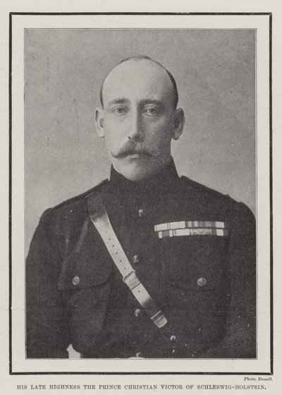 Il defunto Altezza il Principe Christian Victor di Schleswig-Holstein da English Photographer