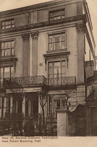Casa del poeta Robert Browning da English Photographer