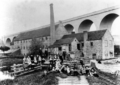 Mulino e viadotto di Hoobrook, Kidderminster, 1905 da English Photographer