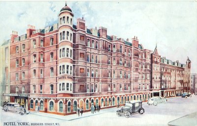 Hotel York, Berners Street, W1 da English Photographer
