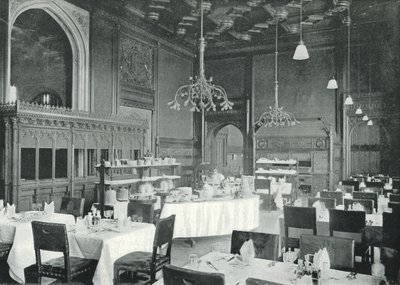 Palazzo del Parlamento, la Sala da Pranzo della Camera dei Comuni (foto in b/n) da English Photographer