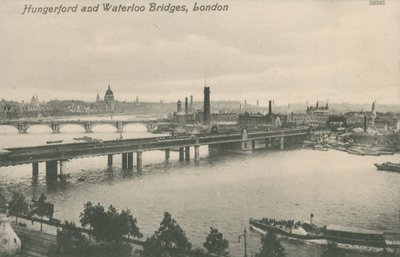 Ponti di Hungerford e Waterloo, Londra da English Photographer