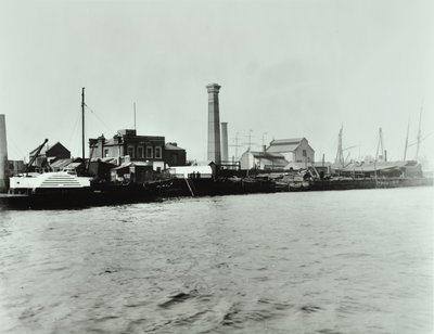 Isle of Dogs Pumping Station: esterno, 1895 da English Photographer