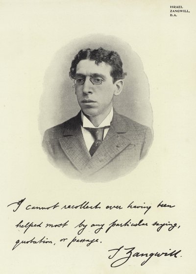 Israel Zangwill da English Photographer