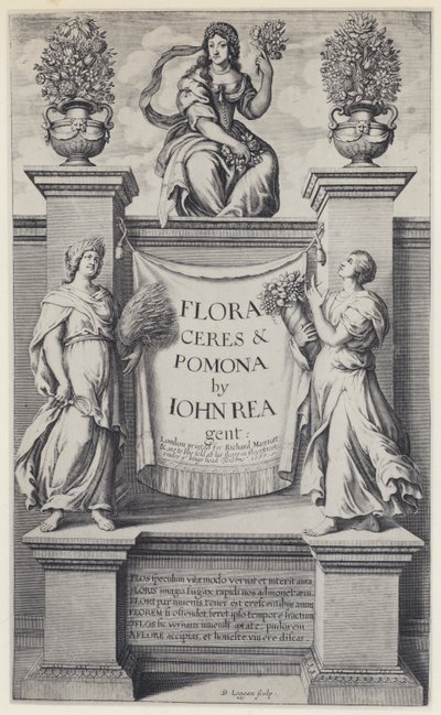 J Rea, Flora, Cerere e Pomona, R Marriott 1665 (foto b/n) da English Photographer