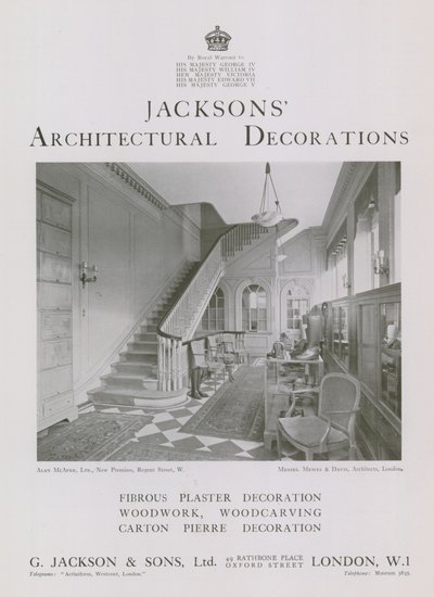 Decorazioni architettoniche di Jackson da English Photographer