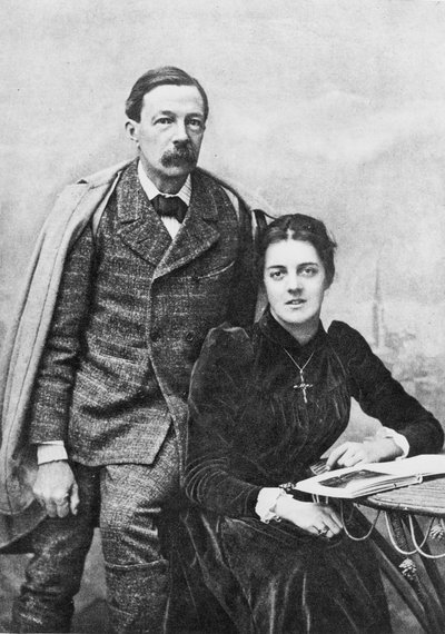 John Addington Symonds e sua figlia da English Photographer
