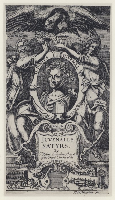 Giovenale, Satire, tradotto da Sir R Stapleton, H Moseley 1647 (foto b/n) da English Photographer