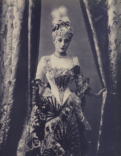 Kate Vaughan, attrice inglese del Gaiety Theatre (foto b/n) da English Photographer