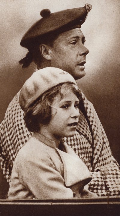 Re Edoardo VIII e sua nipote, la futura regina Elisabetta II da English Photographer