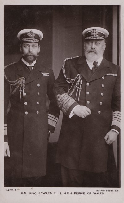 Re Edoardo VII, Re Giorgio V (foto in b/n) da English Photographer