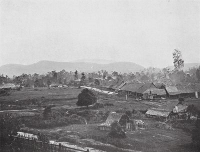 Kuala Lumpur nel 1884, sito degli attuali uffici governativi da English Photographer