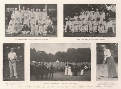 I tornei di tennis e croquet della scorsa settimana e il cricket delle scuole pubbliche da English Photographer
