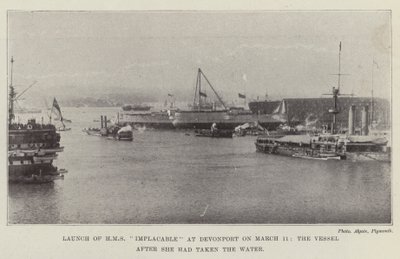 Varo della HMS Implacable a Devonport l